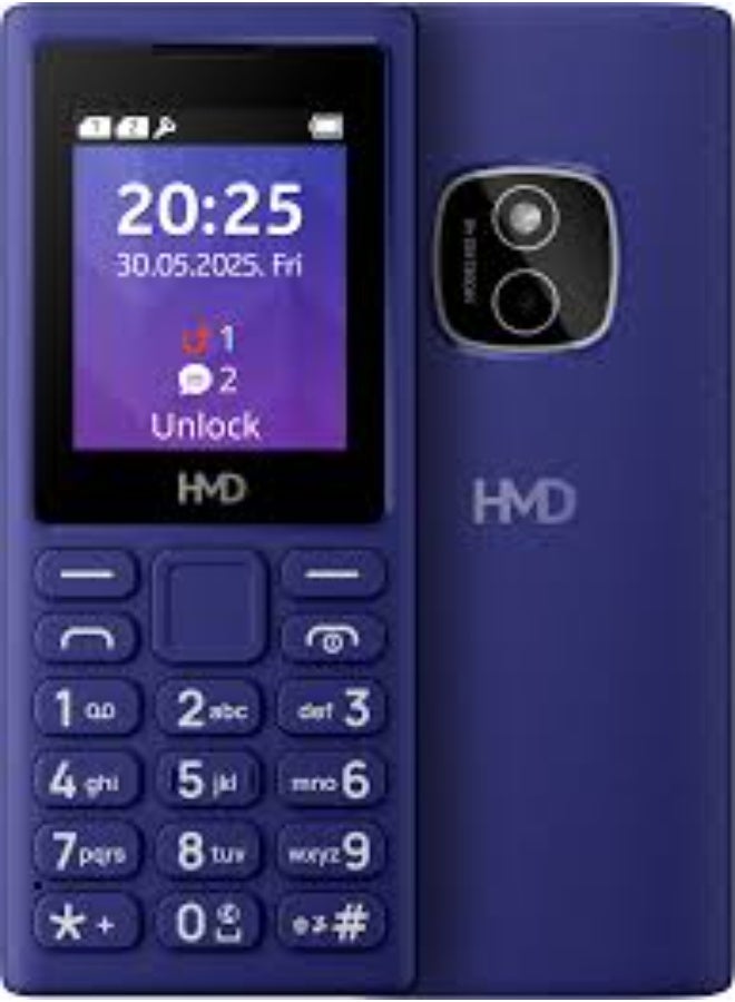 HMD 102 4G Dual SIM Feature Phone with Wireless FM, USB Type-C & Long Battery Life – Dark Blue - Image 2