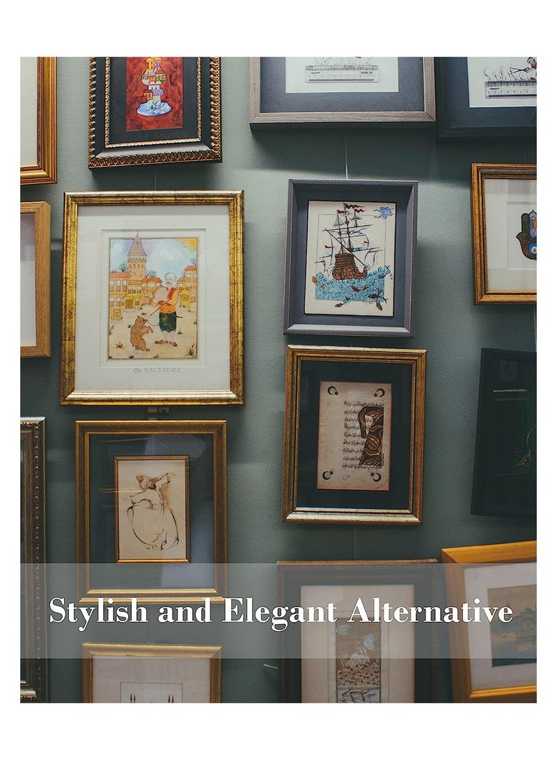 SYOSI Picture Hanging Kit, Adjustable Picture Hanging Wire Kit, Art Picture Display Kit for Wall Picture Exhibition Art Gallery Stainless Picture Molding Hangers Nylon Steel Cable(10 Pcs/1 Meter） - Image 4