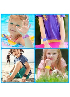 SYOSI 4 Pack Airtag Bracelet for Kids Waterproof Silicone Wristband Full Case Cover for Apple Airtag Holder Toddler Hidden Band Accessories for Child Strap  - Image 3