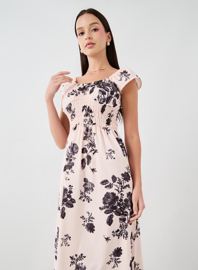تايك تو فستان ماكسي مطرز بالزهور - Image 2