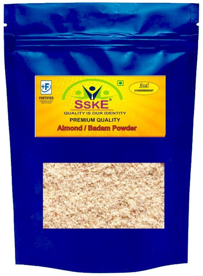 SSKE California Almond/Badam Powder - Finely Ground Almonds for Baking, Smoothies, and More - 100% Natural and Gluten-Free 1 Kg - Image 1