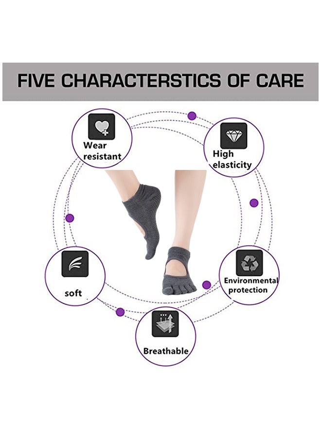 Generic Anti-Skid Breathable Fitness Yoga Socks - Image 2