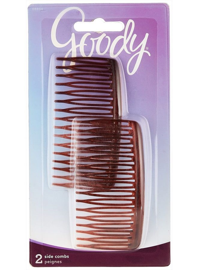 Goody WoMens Classics Mock Tort Comb, Side, 0.51 Inch, 2 Count - Image 1