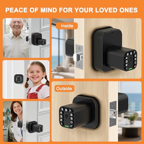Richelock IU52 Double-Sided Keypad Door Lock, All-Weather, Fully Waterproof Keyless Entry with Dual-Sided Programmable Codes, Same Key Both Sides for Outdoor, Indoor, Gate & Fence - Image 4