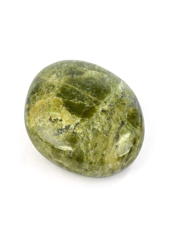 Crystu Natural Serpentine Palm Stone for Relaxation, Meditation and Crystal Healing Gemstones Big Size 5 CM - Image 1
