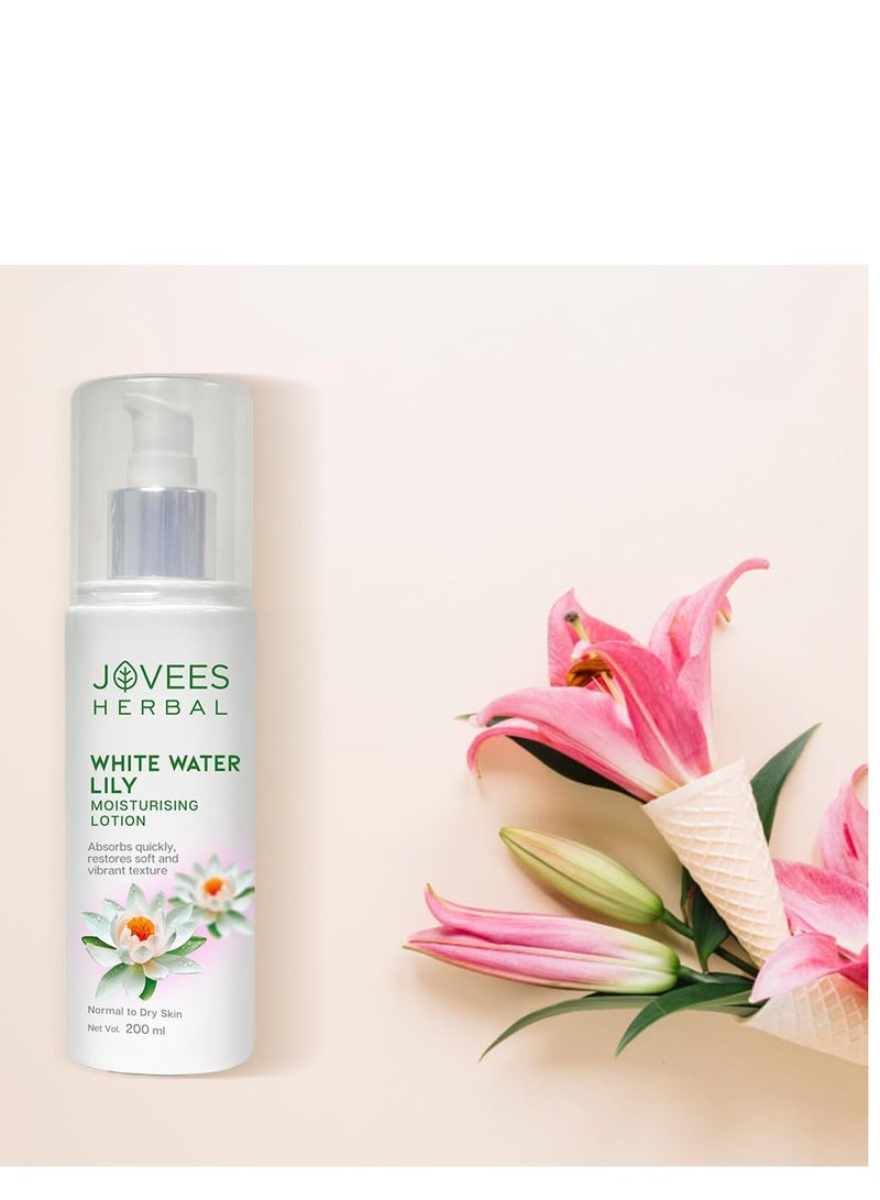 Jovees Herbal White Water Lily Moisturizing Lotion 200ML - Image 3