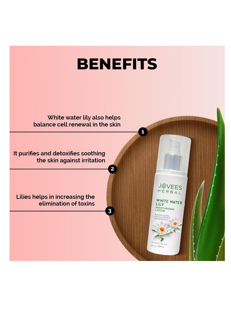 Jovees Herbal White Water Lily Moisturizing Lotion 200ML - Image 2