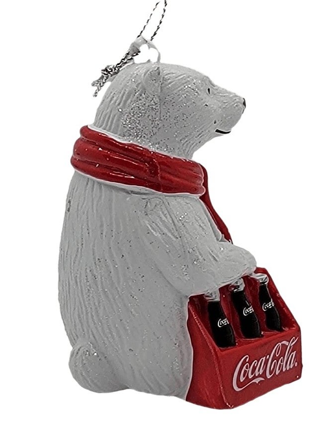 كورت أدلر زينة على شكل دب قطبي من كوكاكولا من تصميم كورت أدلر مع علبة من 6 زجاجات - Image 3
