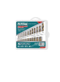 TOTAL Total 12PCS HSS Twist Drill Bits Set – Precision High-Speed Steel (HSS) for Wood, Metal, and Plastic – Sizes 2mm to 8mm – Durable & Reliable for DIY & Professional Use  - Image 1