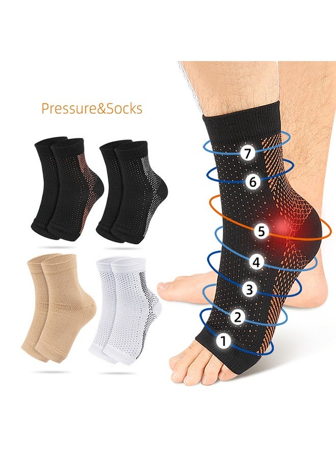 Generic 4 Pairs Soothe Pain Relief Socks for Neuropathy Pain,Neuropathy Pain Relief Socks (Large-X-Large) - Image 1