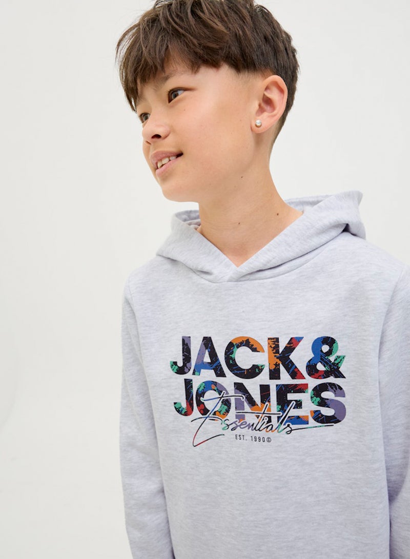 Jack & Jones Junior Kids Jjgeplas Sweat Hood  - Image 3