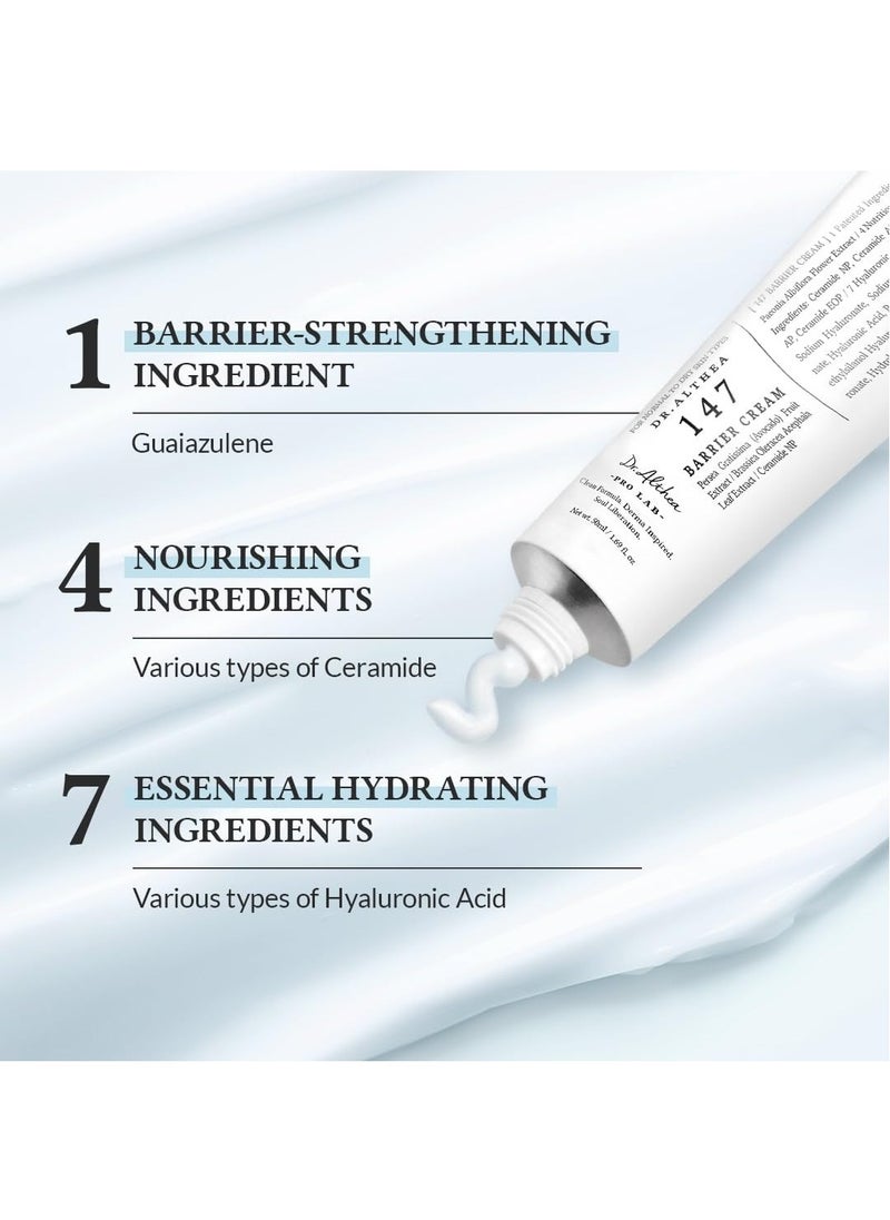 Dr.althea - Dr.Althea 147 Barrier Cream | Daily Skin Barrier Repair Care | Deep Hydrating with Hyaluronic Acid & Ceramides | Korean Vegan Skincare for All Skin Types | 1.7 Fl Oz - Image 1