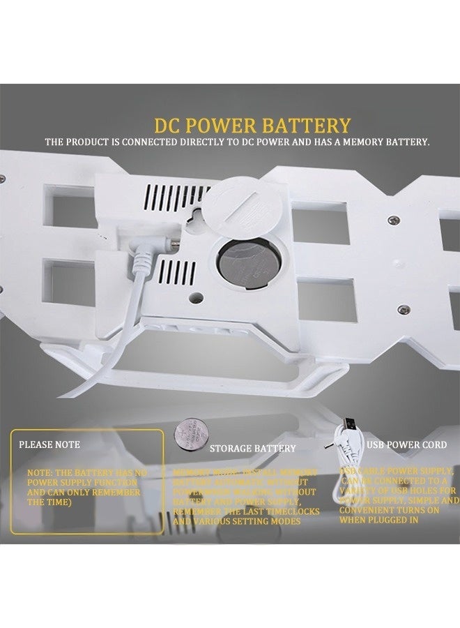 Multi-Function Digital Alarm Clock, 3D Modern Wall Clock Can Be Quickly Charged by USB, Have Long Battery Life and Are Easy to Use  - Image 4