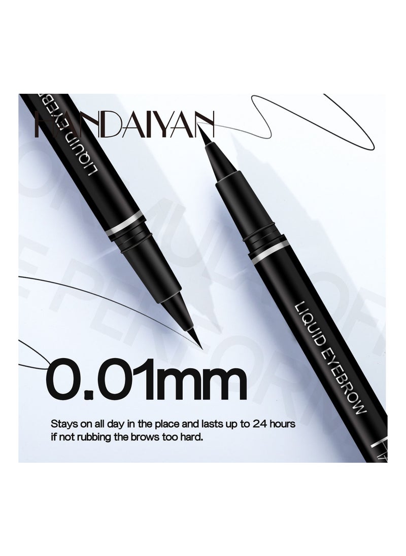 Handaiyan - Liquid Eyeliner Long-Wearing Sweat-And Humidity-Resistant Smudge-Proof Waterproof Ultra-Fine Multi-Functional Eyebrow Pencil & Eyeliner Multiple Use - Image 1