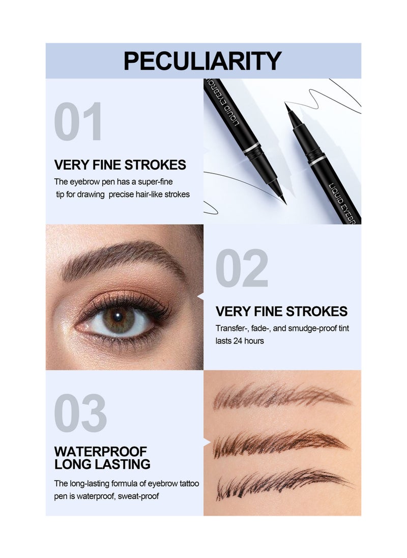 Handaiyan - Liquid Eyeliner Long-Wearing Sweat-And Humidity-Resistant Smudge-Proof Waterproof Ultra-Fine Multi-Functional Eyebrow Pencil & Eyeliner Multiple Use - Image 1