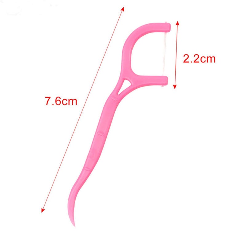 URAL 2 in 1 Tooth Cleaning Dental Floss Toothpicks Plastic Set for Clean Teeth Fresh Breath and Healthy Gums, 24 Piece in 1 Packet (Multicolor) (Pack of 7) - Image 4