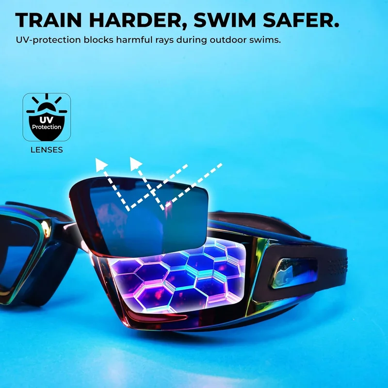 Nivia  NIVIA Viper 2.0 Swimming Goggles for Adults - Anti Fog, UV Protection, Comfortable Fit  | Best Price UAE
