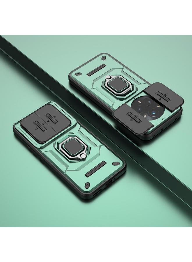 جراب لهاتف Realme 14 Pro+ 5G، مصنوع من مادة TPU + PC، جراب هاتف مقاوم للصدمات مع حامل - Image 2