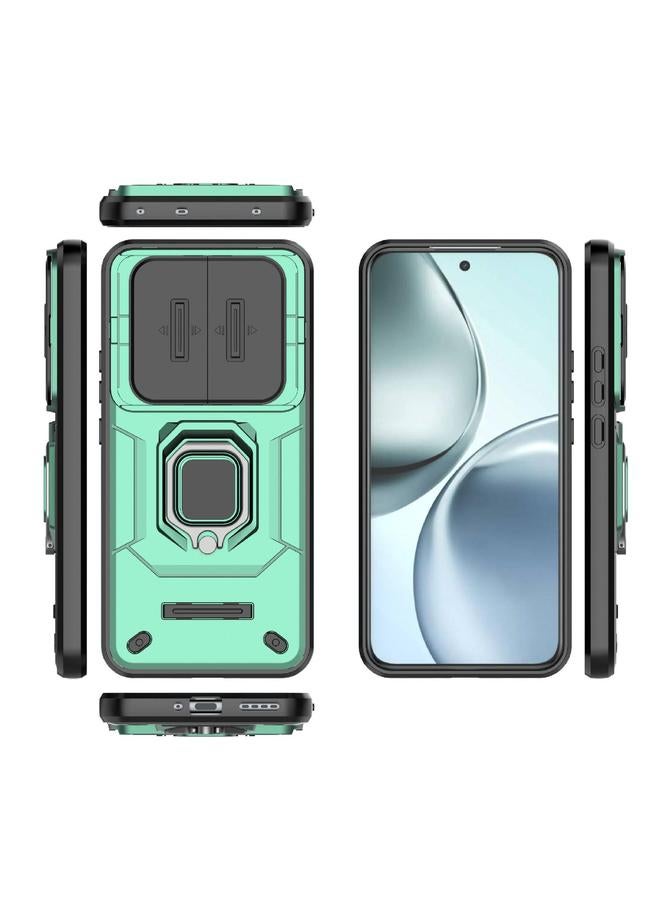 جراب لهاتف Realme 14 Pro+ 5G، مصنوع من مادة TPU + PC، جراب هاتف مقاوم للصدمات مع حامل - Image 3