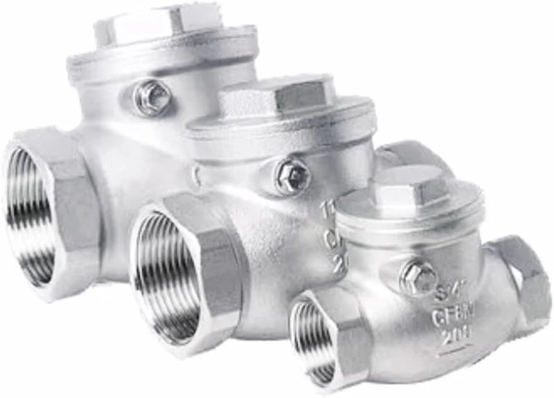 Stainless Steel Swing Check Valve DN15 Size Horizontal Non Return Valve - Image 3