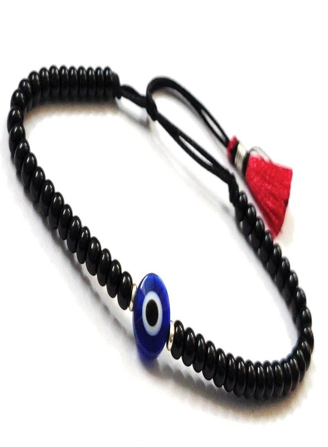 Jewel string Unisex Evil Eye With Black Bead Bracelet Nazariya Adjustable Avoid Buri Nazar For Female (Not For Anklet) - Image 1