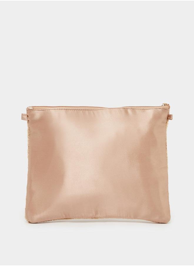 Styli Floral Embellished Clutch with Detachable Chain Strap  - Image 4