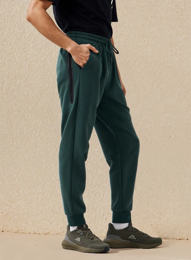 Kappa Kappa Men Panelled Drawstring Closure Joggers