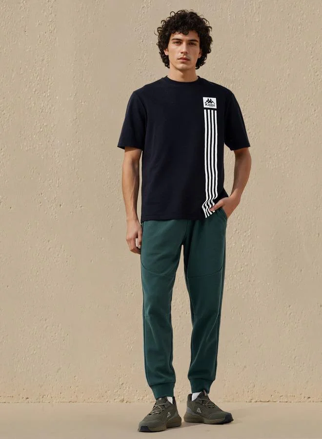 Kappa Kappa Men Panelled Drawstring Closure Joggers