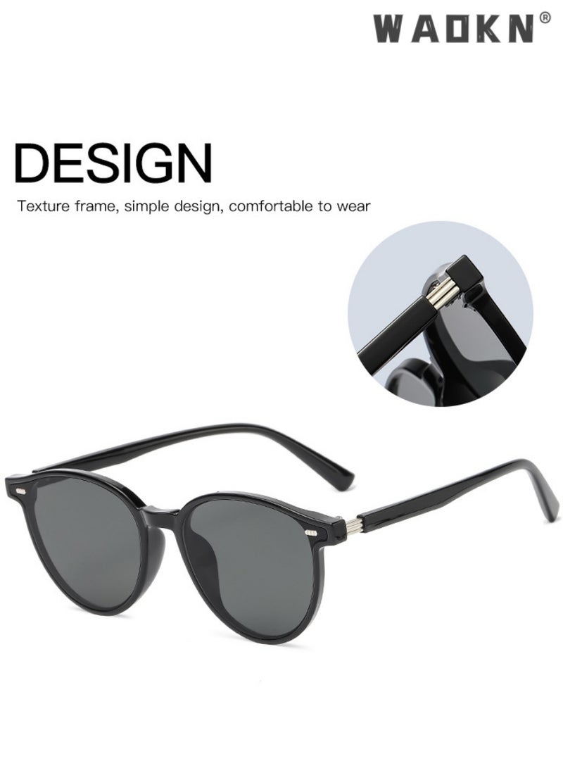 دبليو أيه أو كي أن نظارات شمسية مستقطبة للنساء والرجال، نظارات شمسية كلاسيكية للقيادة للسيدات، نظارات شمسية عصرية على شكل فراشة للنساء في الهواء الطلق، حماية 100% من الأشعة فوق البنفسجية 400 - Image 4