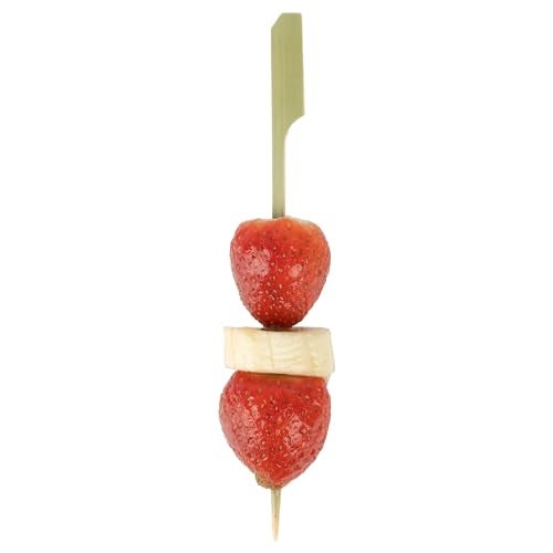 Restaurantware 6 Inch Paddle Bamboo Skewers 1000 Sturdy Disposable Bamboo Food Picks - Sturdy Paddle Head Bamboo Appetizer Picks Sustainable For Serving Appetizers and Cocktail Garnishes - Image 2