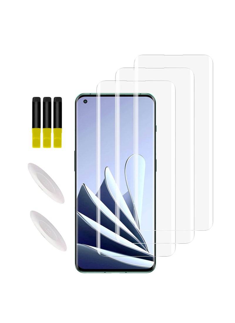 DUSALA - Tempered Glass Screen Protector for Oneplus 10Pro UV, Pack of 3 Screen Replacement Protector for Oneplus 10 Pro. (6.7") - Image 1