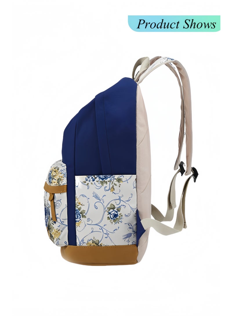 هالامودو حقيبة ظهر مدرسية مع حقيبة غداء وحقيبة أقلام رصاص خفيفة الوزن للسفر حقيبة ظهر كمبيوتر محمول حقيبة ظهر للكتب المدرسية حقيبة كتب متينة غير رسمية للمراهقات النساء - Image 4