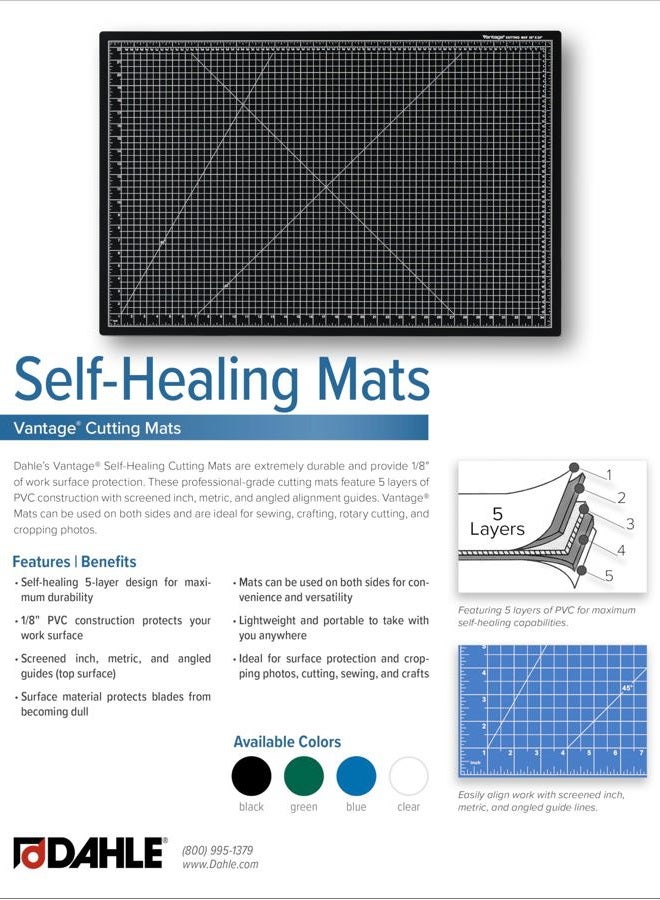DAHLE VANTAGE CUTTING MAT BLK 9X12 - Image 5