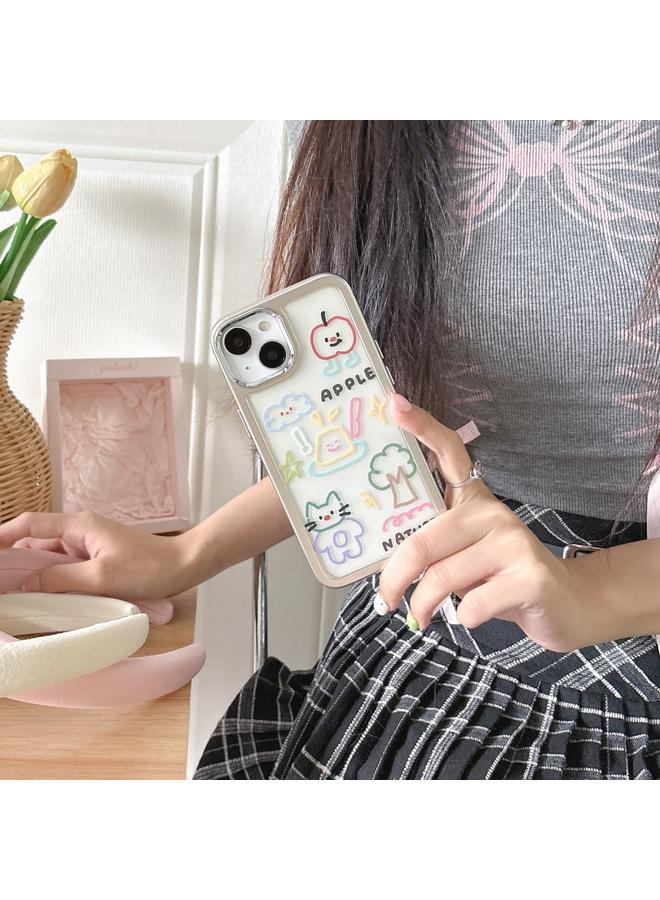 اس-توب جراب لهاتف iPhone 12 شفاف بنمط جرافيتي من مادة TPU + جراب هاتف من الكمبيوتر الشخصي - Image 5