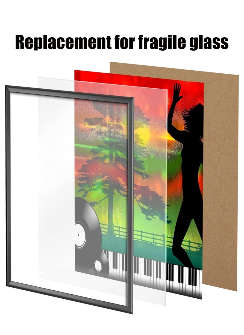 Excefore 3 Pieces Acrylic Sheet/Plexiglass Panel 8" x 12" x 1/8" Thick Cast, 3mm Clear Plexi Glass Plastic Board for Craft Projects, Wedding Blank, Cut to Sign, Table Number, Business Signage  - Image 3