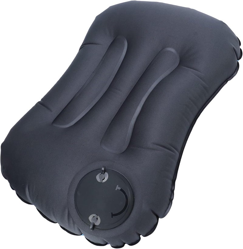 Inflatable Pillow Waist Back Cushion, Air Pillow for Travel Sleeping, Auto Inflation Ergonomic Support with TPU Valve, Foldable Neck and Lumbar Pillow for Car Office (Blue Camouflage) - Image 2
