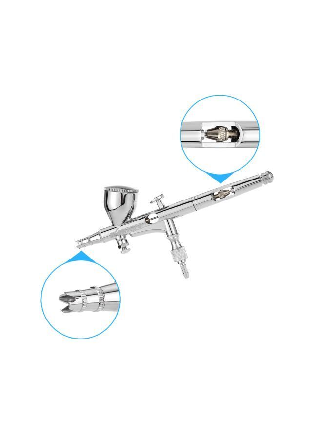 كيه كيه مون طقم فرشاة هوائية احترافية مزدوجة الفاعلية فضي 19x3.5x10سنتيمتر  - Image 4