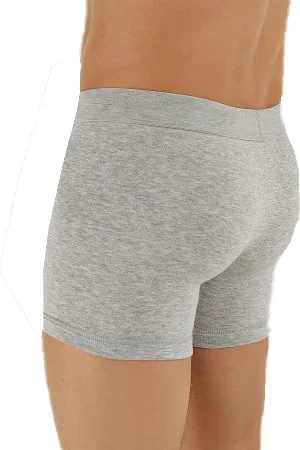 Bluence Men's Cotton Lycra Flexible Gray Boxer 4 Pieces