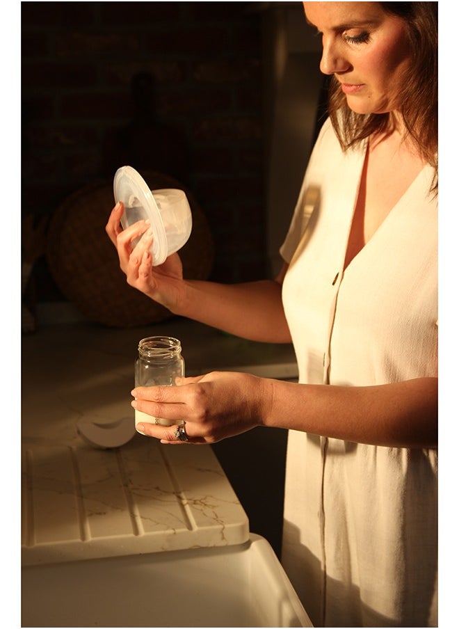 Compact Handsfree Breast Pump Led Screen, Single Pumping, 12 Suction Levels , 4 Mode, Bpa, Pvc, Lead And Phthalates Free , Usb Type C Charging Port, 150 Ml Capacity White