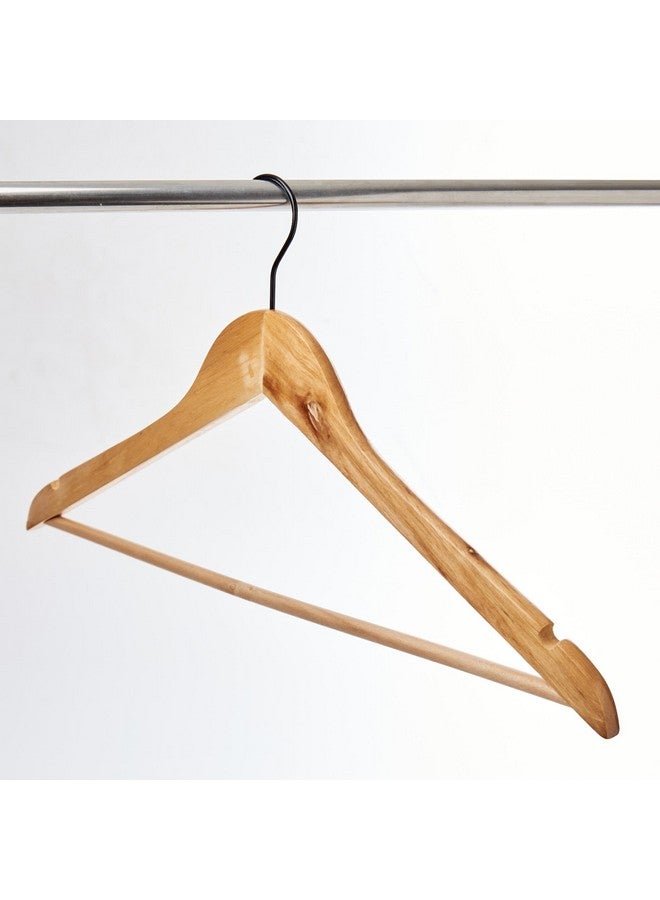 Home Centre Pacific Winston Set of 8 Wooden Clothes Hangers - Image 1