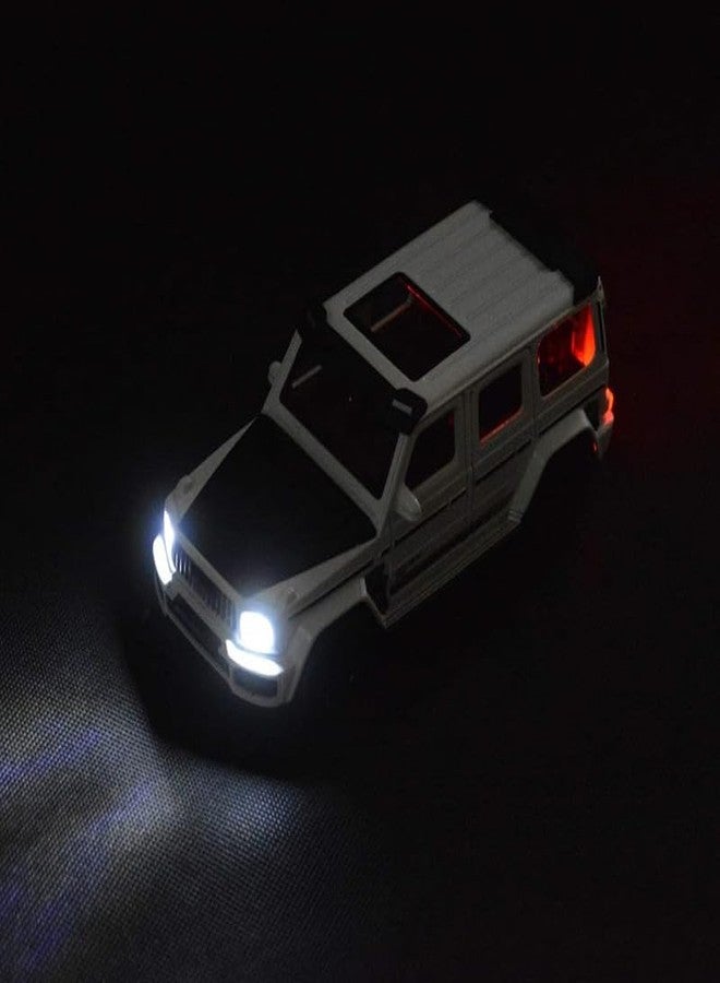 AHBHT Kids Model 1:32 Bb700 Die Cast Metal Car Pull Back Action Opening Doors with Realistic Engine Sound Lights Toy Car Gift for Boys - White - Image 4