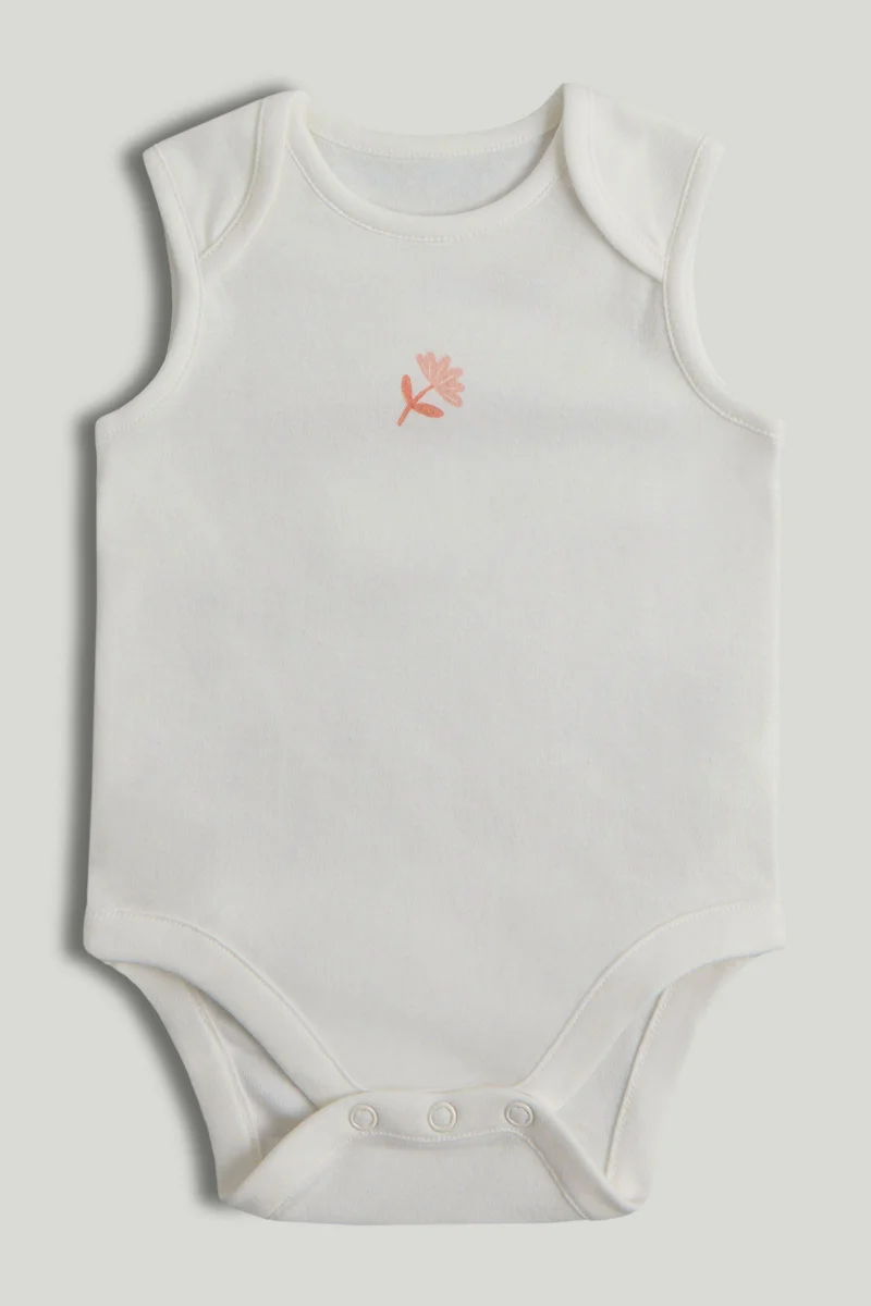 مذركير عبوات من  قطع بودي سوت بدون أكمام بنقشة الفراولة