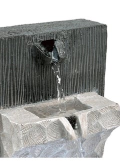 Alpine Alpine Modern Cascad Tabletop Fountain LED Light (17.8 x 17.8 x 35.6 cm)  - Image 3