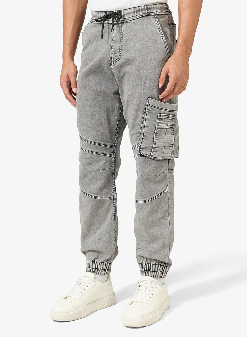Ripples Men's Knit Denim Jogger - Image 1