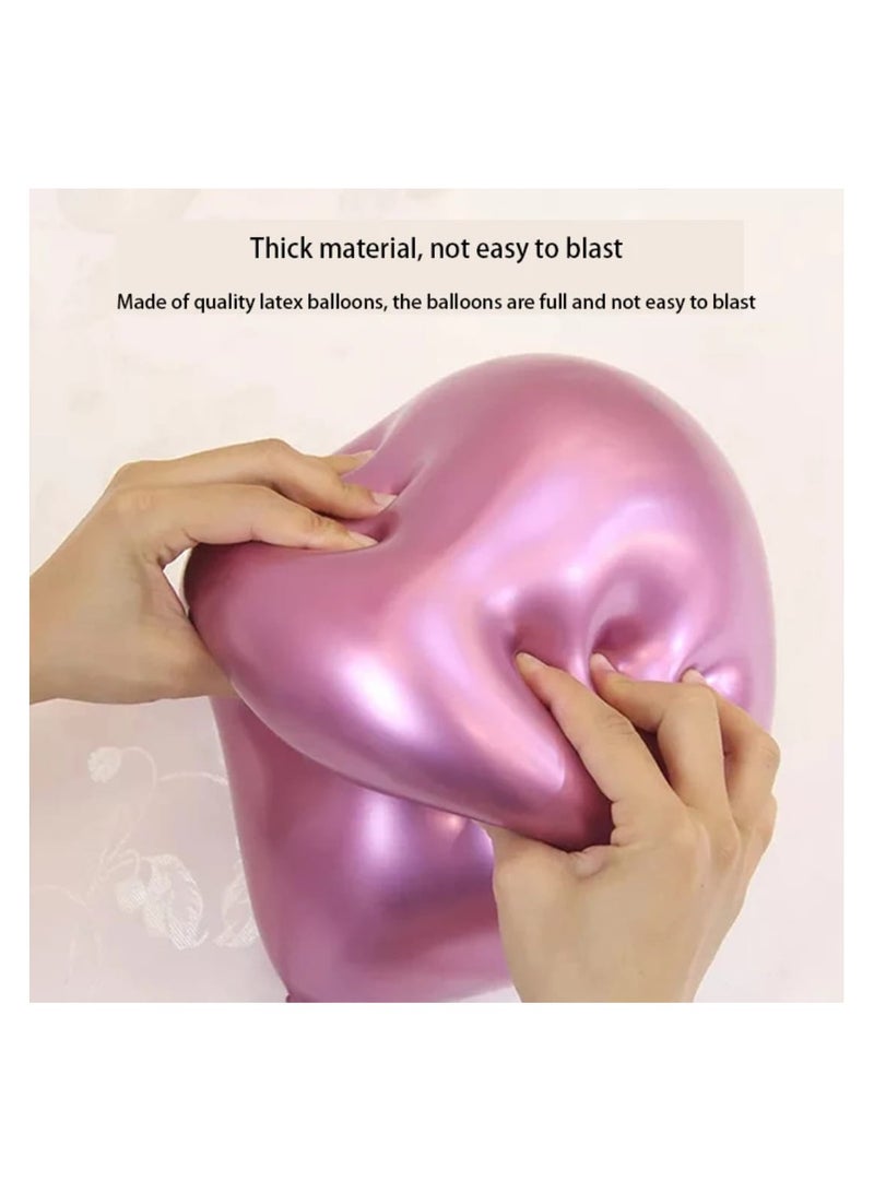 إل ديس ٦٠ بالونة حفلات معدنية كرومية، مقاس ٥ بوصات، بألوان ذهبية، فضية، وردية، زرقاء، وردية، خضراء | زينة حفلات الزفاف، الكريسماس، ديكورات داخلية، وديكورات غرف - Image 5