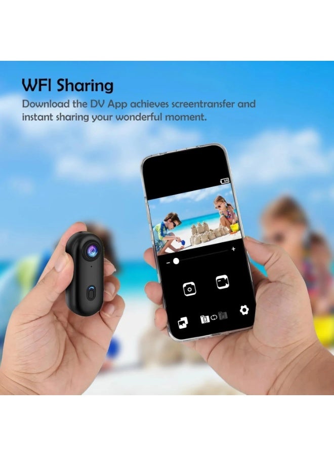 YD 4K UHD Wearable Mini Sports Action Camera with Magnetic Mount and Accessory Kit - Image 5