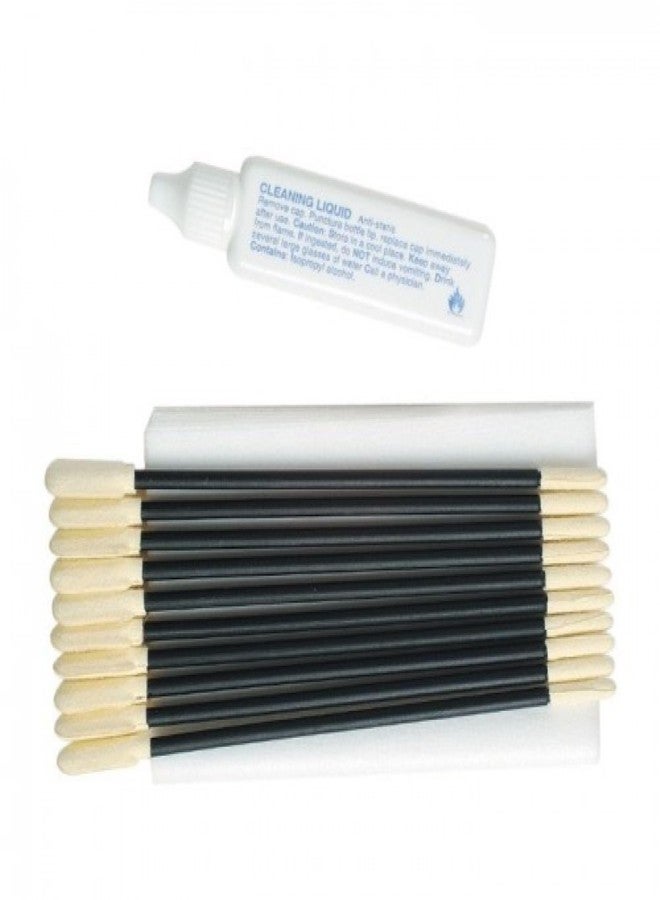 MX Cleaning Kit 10 Pcs 5.6 Inch Cleaning Swabs with Cleaning Liquid Multipurpose Cleanroom Foam Safe Cleaning Solution for Fiber Connectors, Printers, Scanners & Optical Network - Image 4