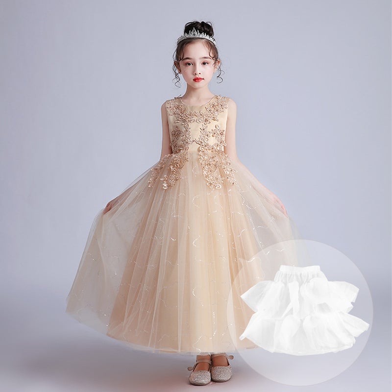 1Pc Children Petticoat Wedding Dress Underskirt Lace Mesh Lining Dress Showing - Image 5