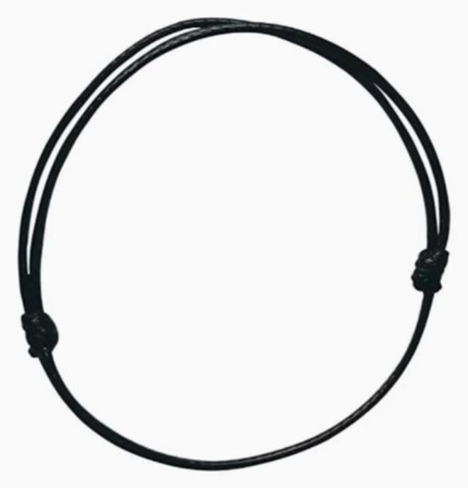 سوار بانجل حبل أسود - Image 1