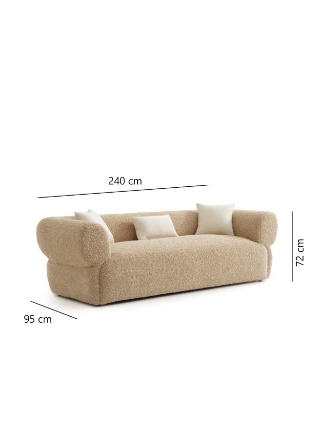 Baytonia Aria Three-Seat Sofa - Beige - Image 5